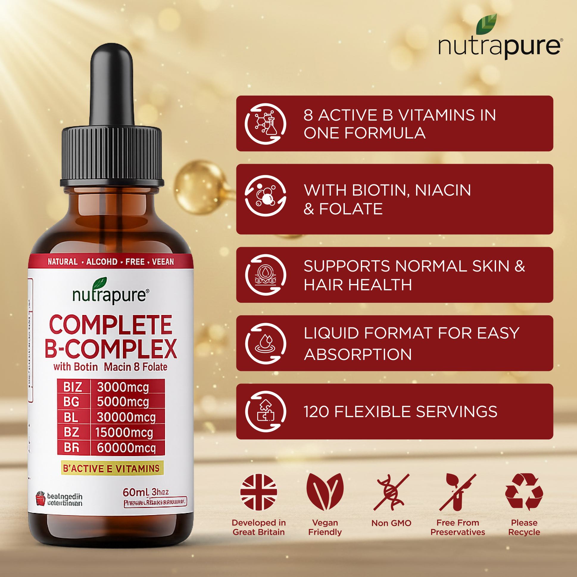 8 active B vitamins benefits
