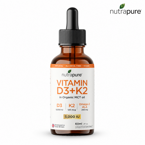 Nutrapure Vitamin D3 + K2 bottle